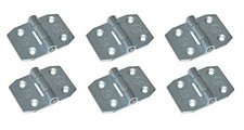 6 X Locker / Door Hinge, Zinc