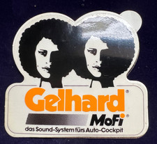 GELHARD MOFI DAS SOUND-SYSTEM FURS AUTO-COCKPIT (CAR STEREO) VINTAGE STICKER