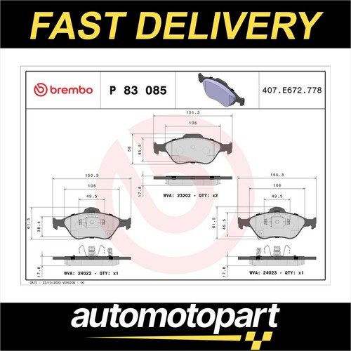 Brembo brake pads set - brembo,
