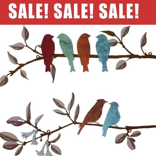 Metal birds wall art - birds,