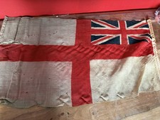 royal navy white ensign flag With Damage