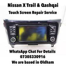 Nissan Qashqai J10 J11 Multimedia Headunit Sat Nav Touch Screen Repair Service