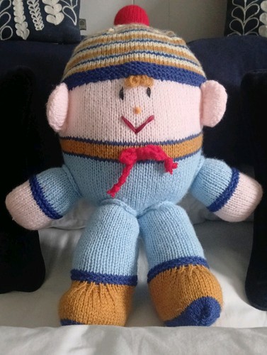 Hand knitted humpty dumpty - knitted,