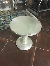 Moroccan silver table, damaged top