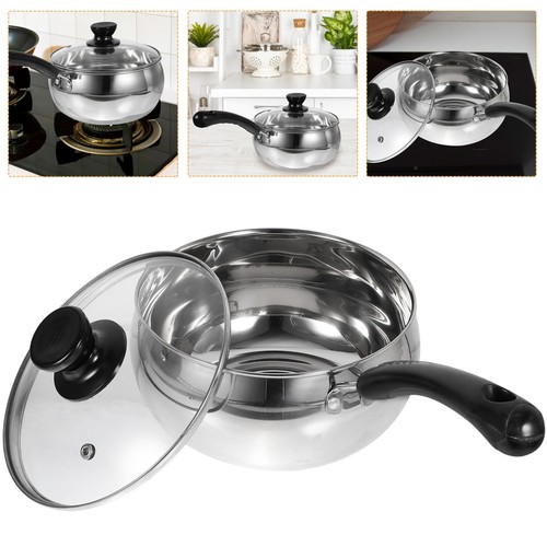 Stainless steel milk pan - steel,