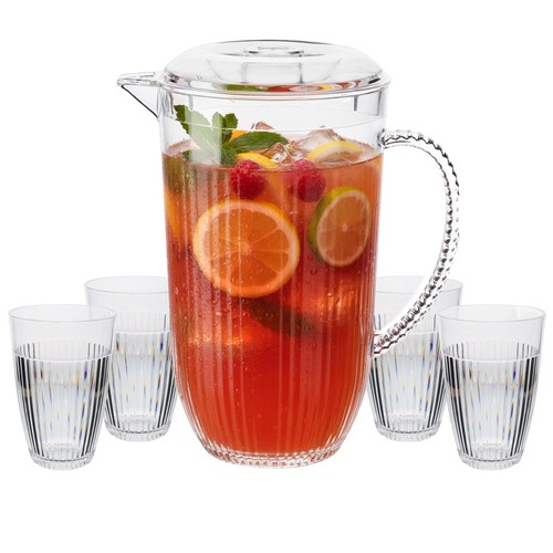 Pitcher tumbler set reusable - &,