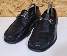 Gucci Mens Black Leather