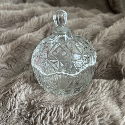 Vintage glass trinket sweet - trinket,