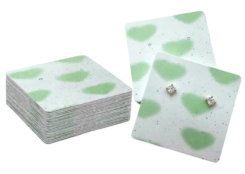 Jewellery display cards - display, green