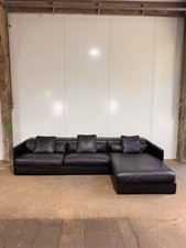 Roche Bobois Black Leather L