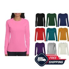 Womens Long Sleeve Plain T