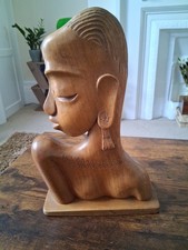 Vintage, Large Wooden, Art