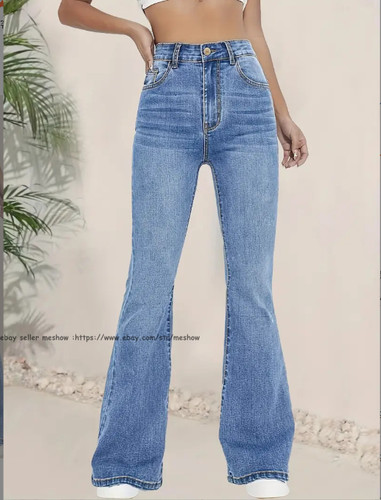 Women flare jeans high waisted - women,