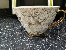 FOX & IVY LARGE MUG - GOLD WHITE