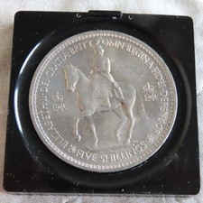 UK 1953 QEII CORONATION CROWN - in slide case 