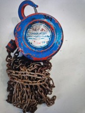CHAIN BLOCK AND TACKLE MANUAL HOIST 1000kg, 6m Height Of Lift *Ex Hire*