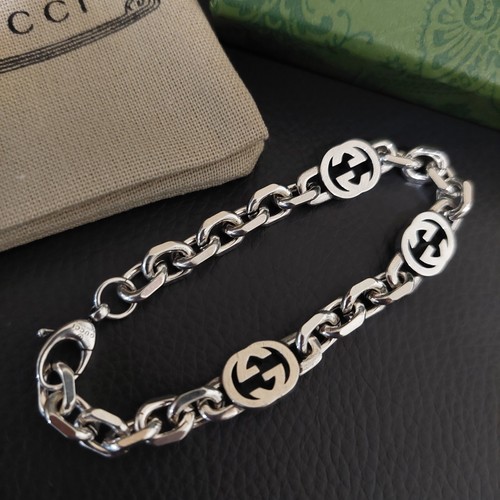 Gucci 925 silver oval - gucci, gg