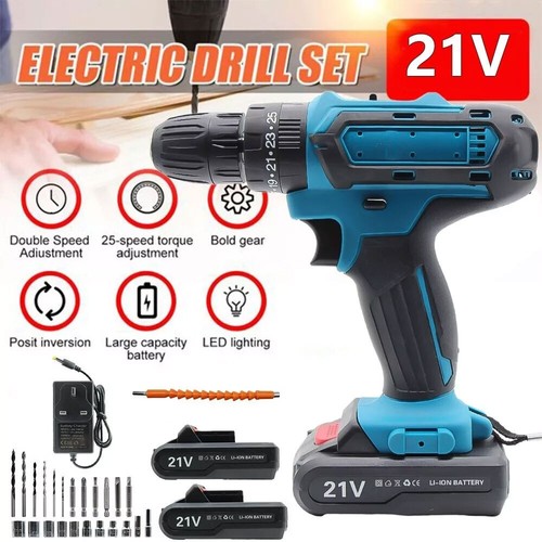 Cordless hammer drill set - cordless,
