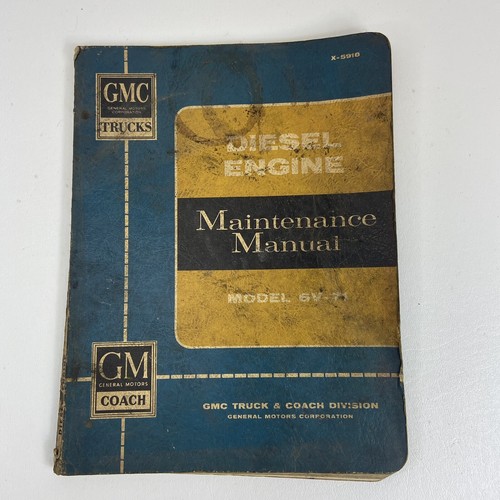 Gmc truck coach diesel - diesel, engine