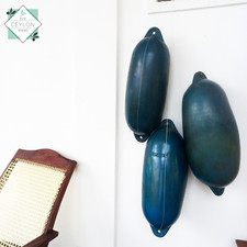 Vintage Blue Color Long Wall