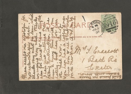 Genealogy postcard mrs - postcard, j
