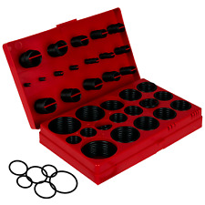 419 PCS RUBBER O RING ORING SEAL PLUMBING GARAGE SET KIT 32 SIZES WITH CASE 4-34