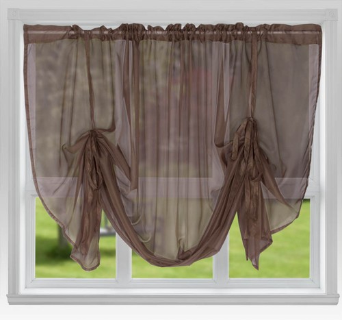 Voile tie blinds - voile,