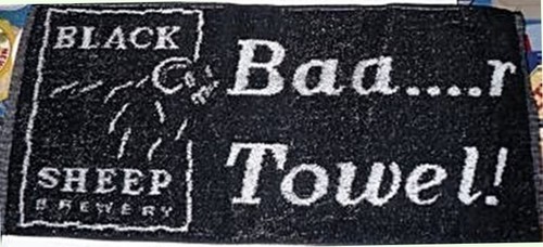 Black sheep cotton - sheep, towel