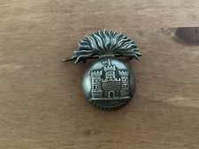 Inniskilling Fusiliers British Army Brass Cap Badge with Lugs