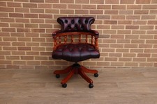 Ox Blood Captains Chair
