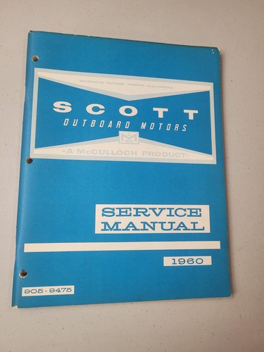 Vintage 1960 scott outboard - 1960,