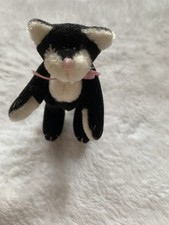 Tuxedo Cat Jointed Mohair Soft