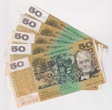Australian paper note - $50,