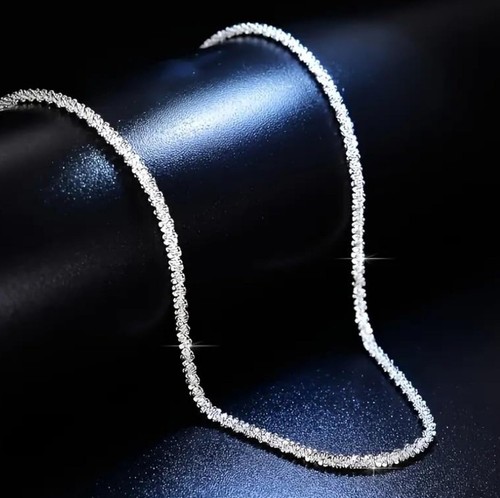 Sterling silver sparkle twist - silver,