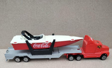 Coca-Cola lorry with speed boat