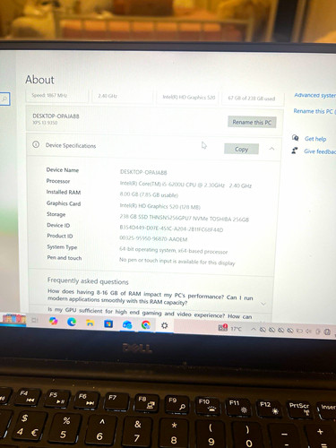 Dell xps 9350 3in - 13, 13.3in