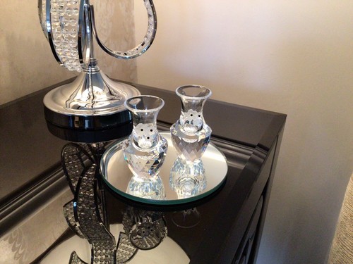 Swarovski crystal bud vases - crystal,