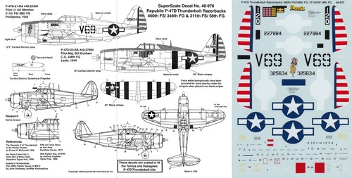 Superscale decals p - superscale, p-47d