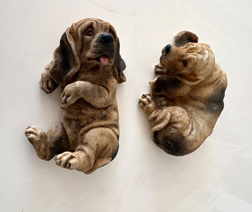 Resin dog figurines set 2 - dog, of