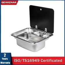 Stainless Steel Sink GEARZAAR Kitchen 304 Stainless Steel FOR MOTORHOME BOAT