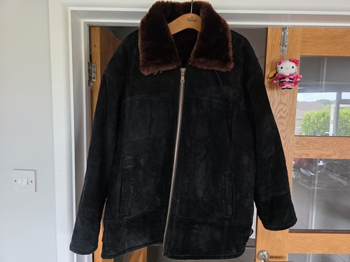 Sheepskin lined suede flying - sheepskin,