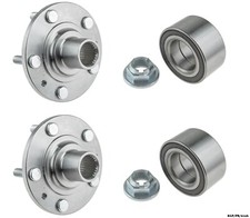 2 x Front Wheel Hub & Bearing