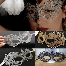 Venetian Lace Masquerade Eye Mask Diamond Gothic Fancy Dress Party Halloween