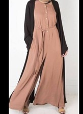 Zara Jumpsuit Midi  ALL IN ONE overall Culottes Wide Leg S 6-10