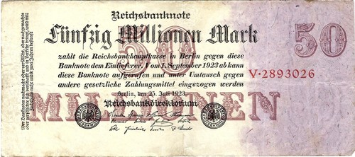 Reichsbanknote million mark - million,