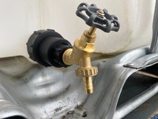 IBC S60x6 (2”) Brass Bib Tap with Easy-Fit Outlet Extender Cap – Water Tank Tap