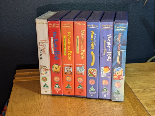 Winnie the pooh vhs tapes - tapes,