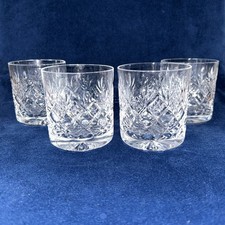 Vintage Set Of 4 Crystal