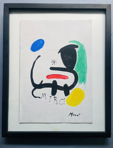 Joan miro original painting - joan,