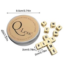 Qless Qless Letter Dice Game Q Less Game Word Dice Crossword Solitaire Dice Game